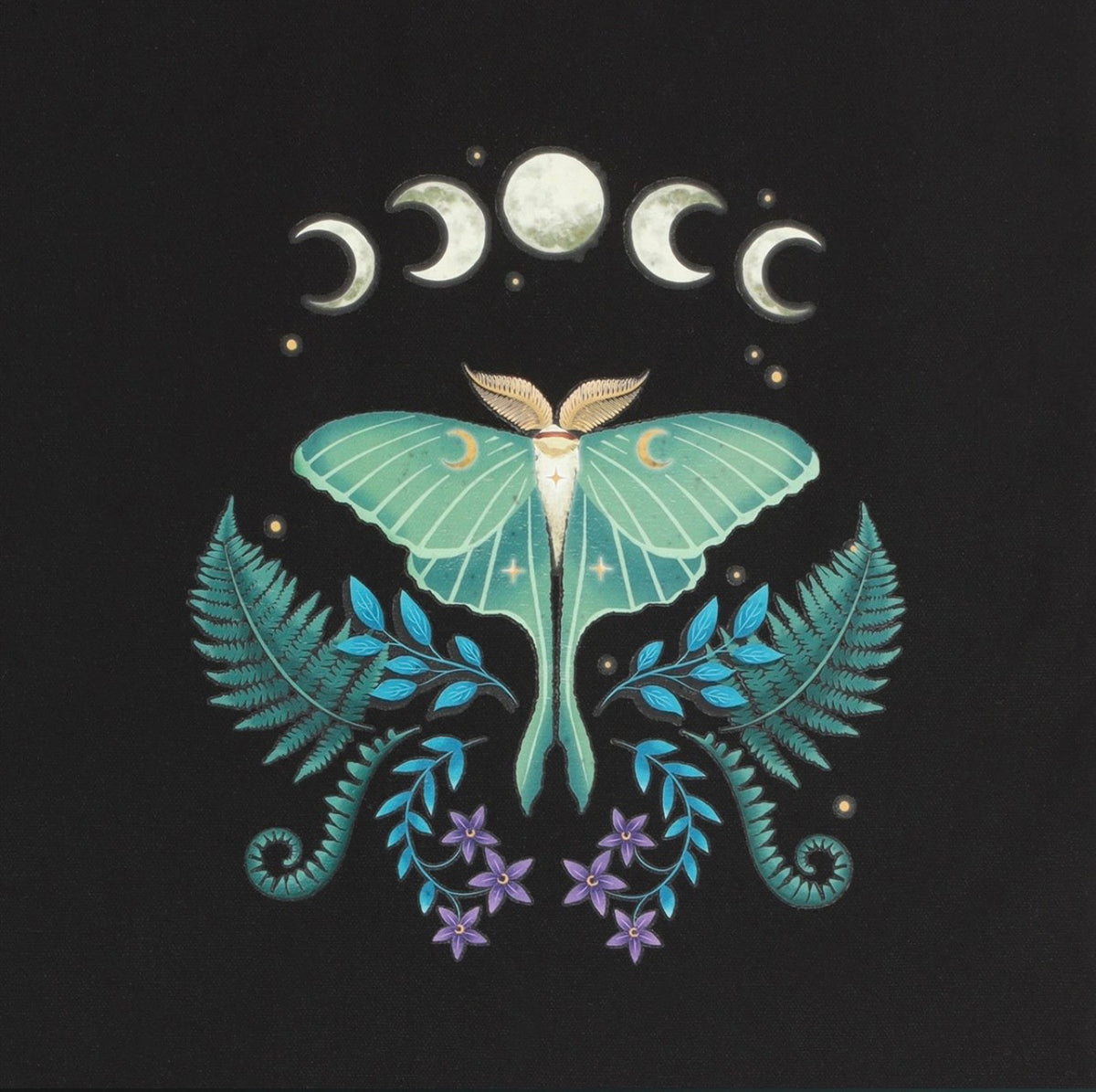 Luna Moth Tote Bage